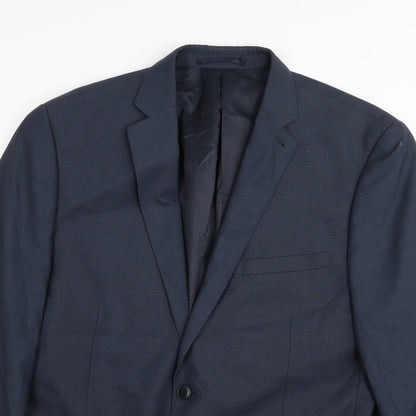 Asda George Mens Blue   Jacket Blazer Size 42