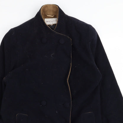 Womens UK Size 10 EWM Blue Overcoat