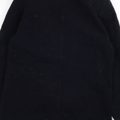 Womens UK Size 10 EWM Blue Overcoat