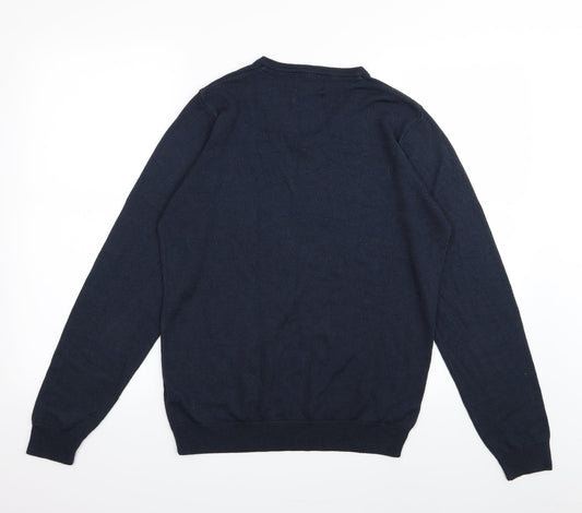 M&S Mens Blue   Pullover Jumper Size M