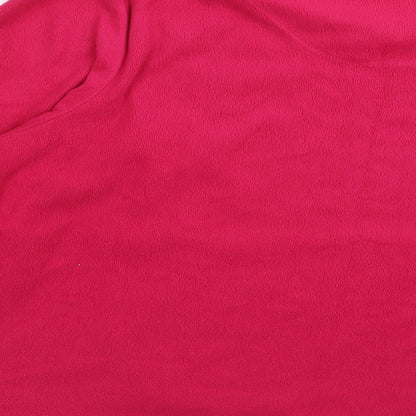 Indigo Womens Pink Solid  Top Pyjama Top Size 14