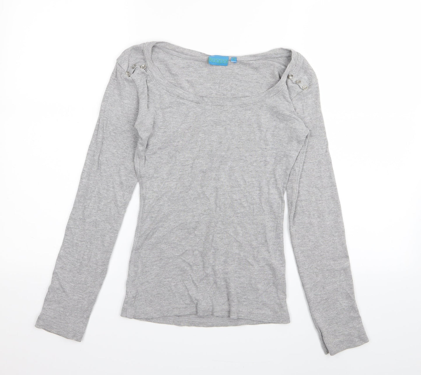 koopol Womens Grey   Basic T-Shirt Size 12