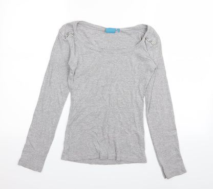 koopol Womens Grey   Basic T-Shirt Size 12