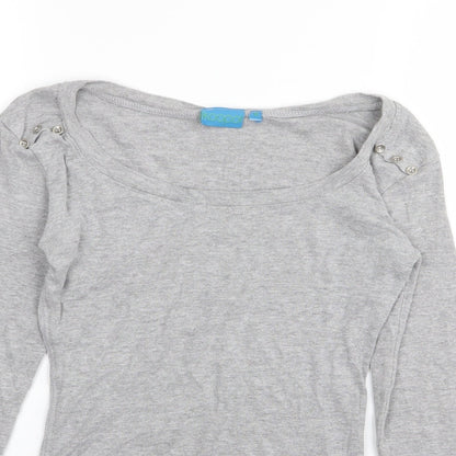 koopol Womens Grey   Basic T-Shirt Size 12