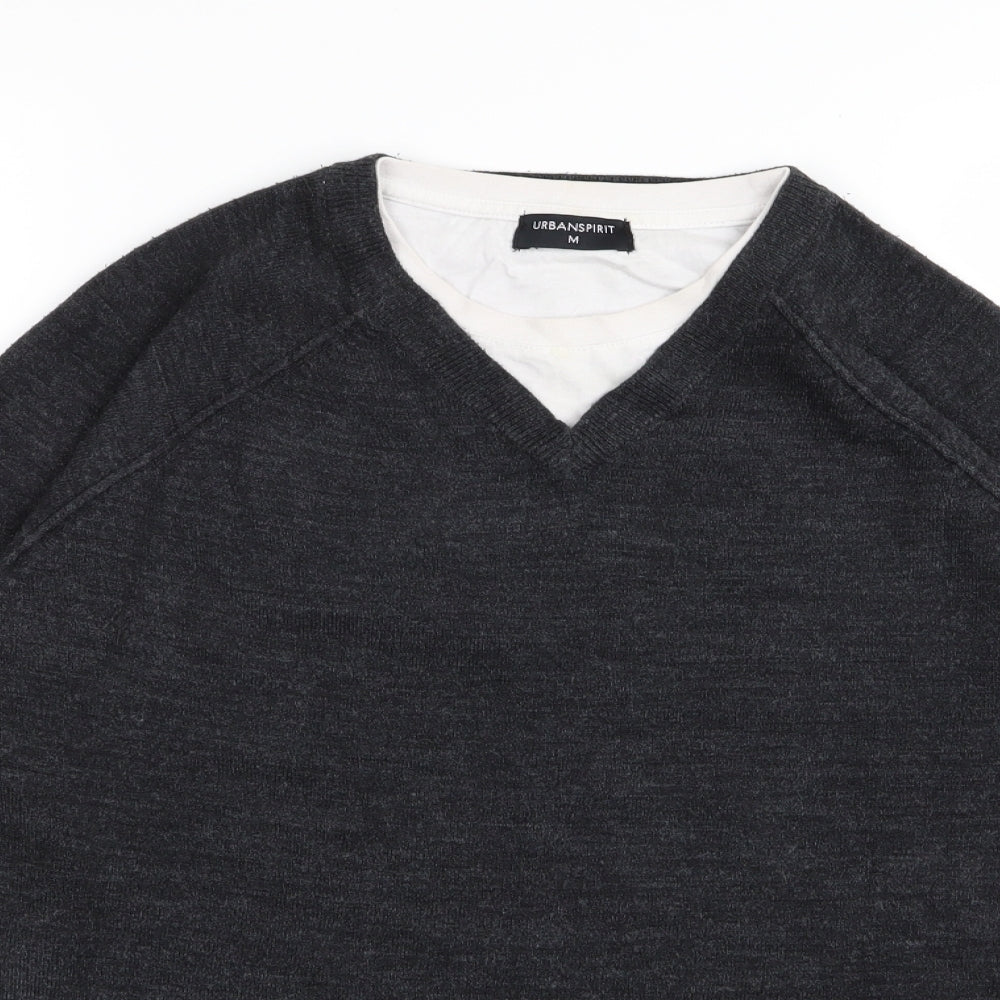 UrbanSpirit Mens Grey   Pullover Jumper Size M  - top/jumper