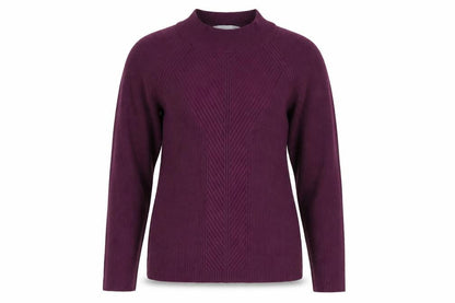 Front view of Red Herring women’s purple jumper, size UK 14