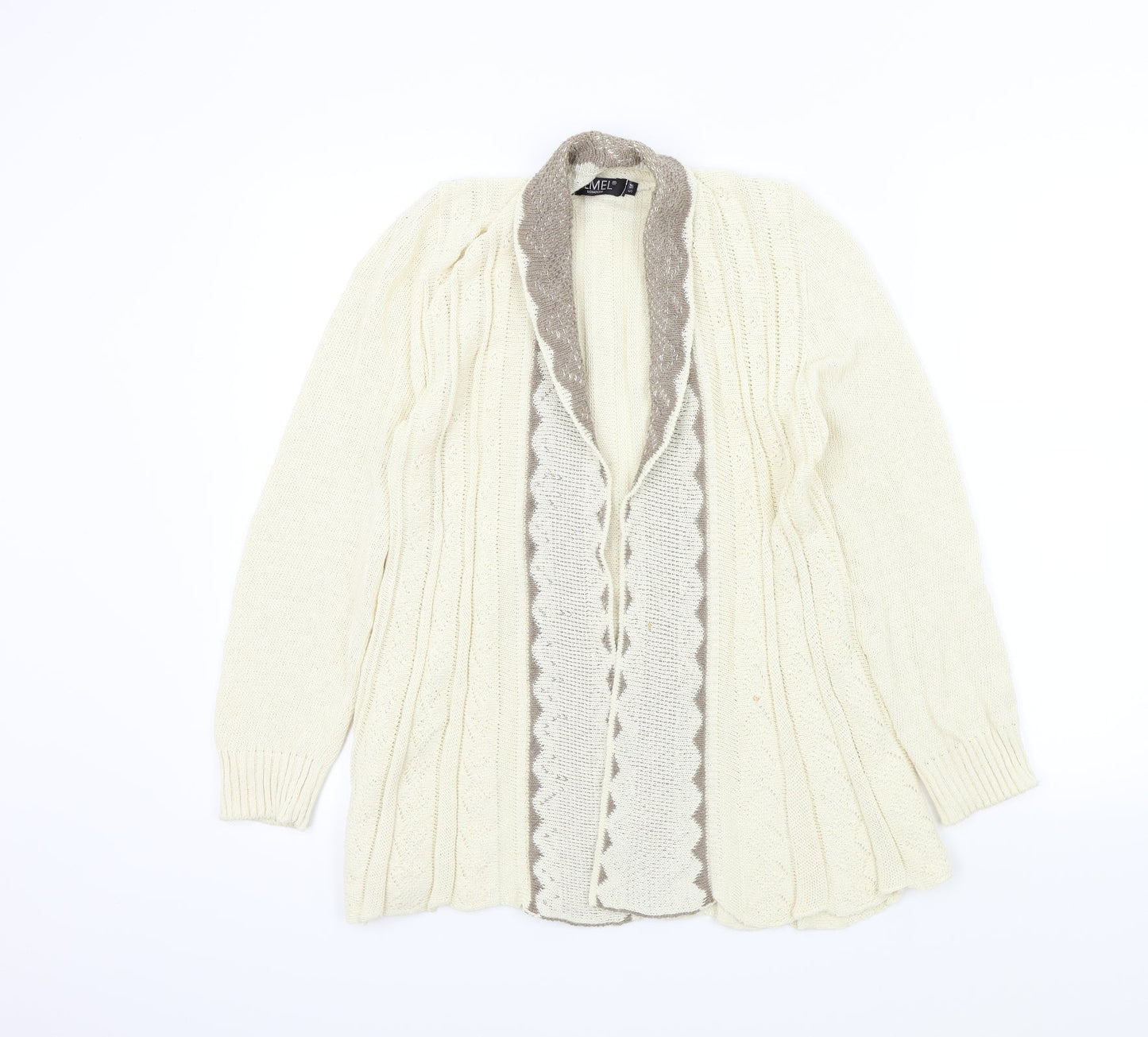 Remel Womens Beige   Cardigan Jumper Size S
