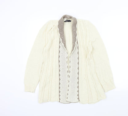 Remel Womens Beige   Cardigan Jumper Size S