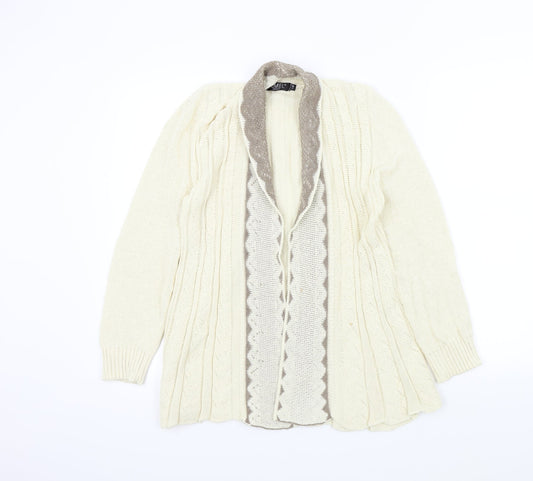 Remel Womens Beige   Cardigan Jumper Size S