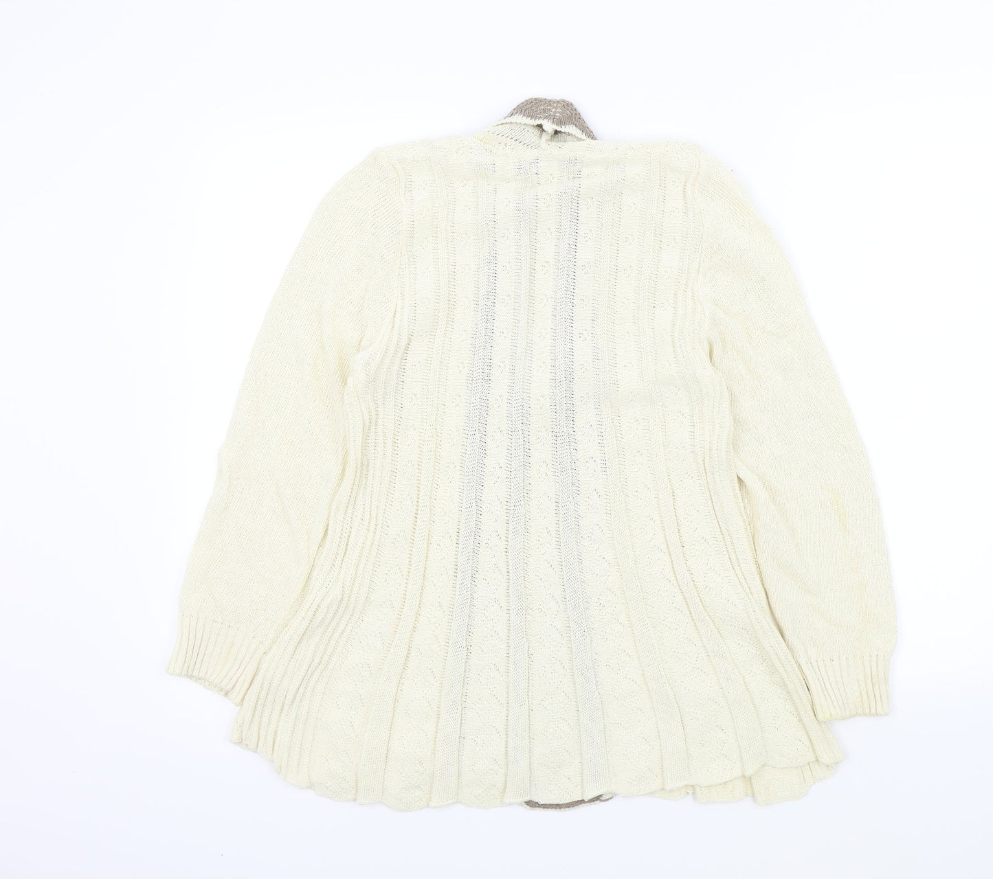 Remel Womens Beige   Cardigan Jumper Size S