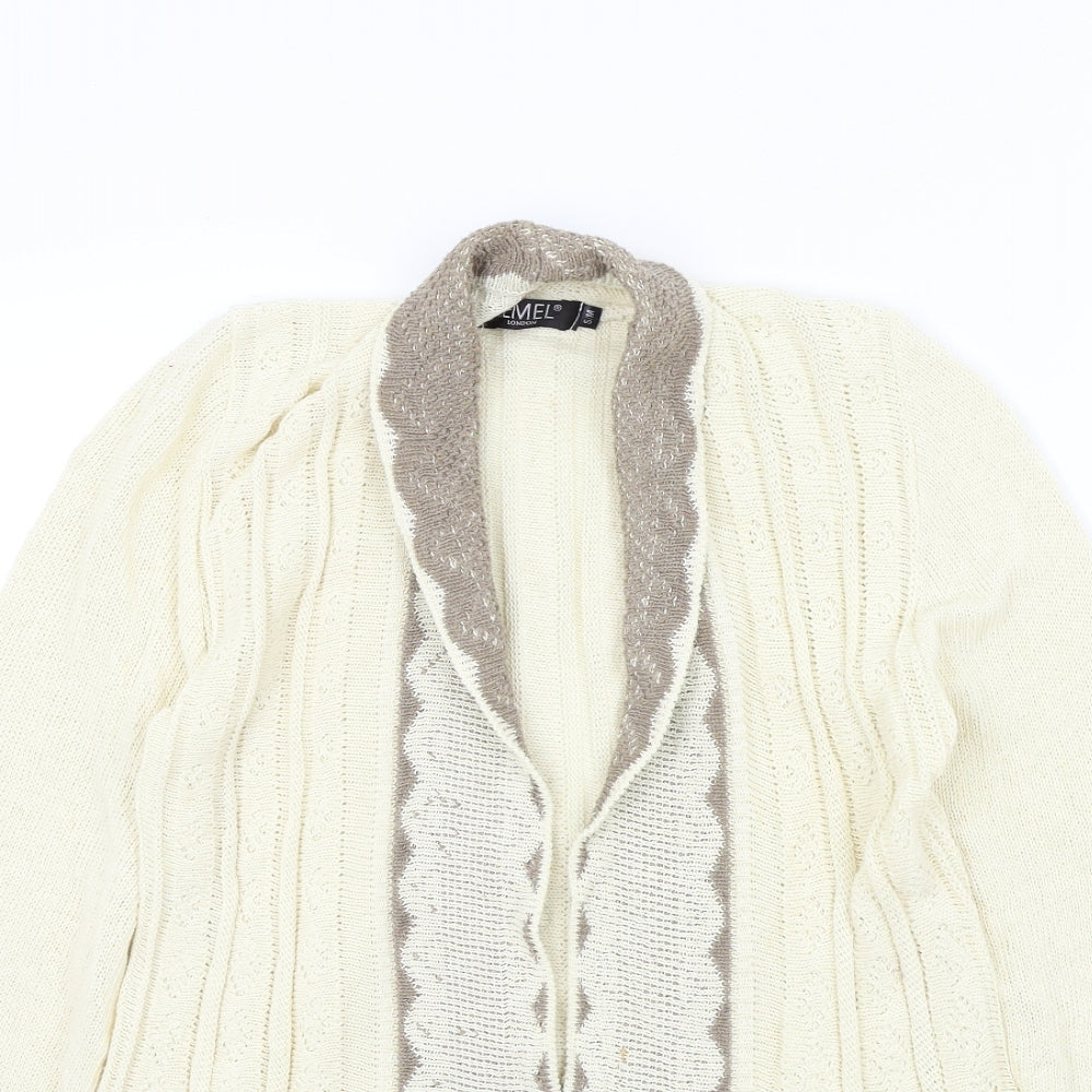 Remel Womens Beige   Cardigan Jumper Size S