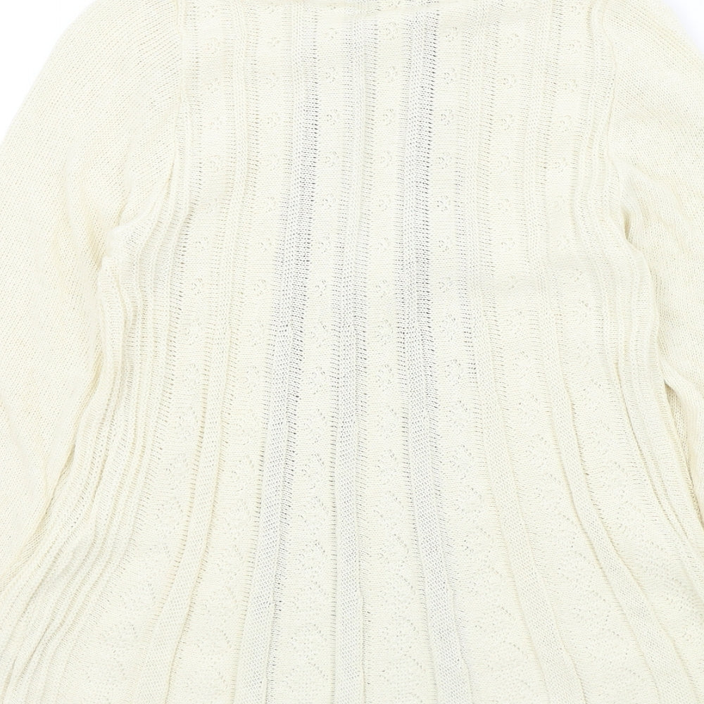 Remel Womens Beige   Cardigan Jumper Size S