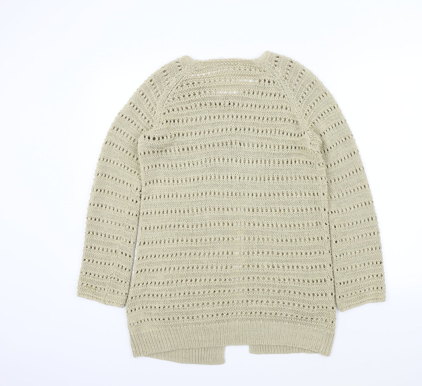 M&S Womens Beige   Cardigan Jumper Size M