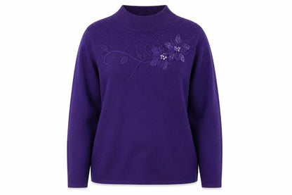 Bonmarché Womens Pink Pullover Jumper Size M
