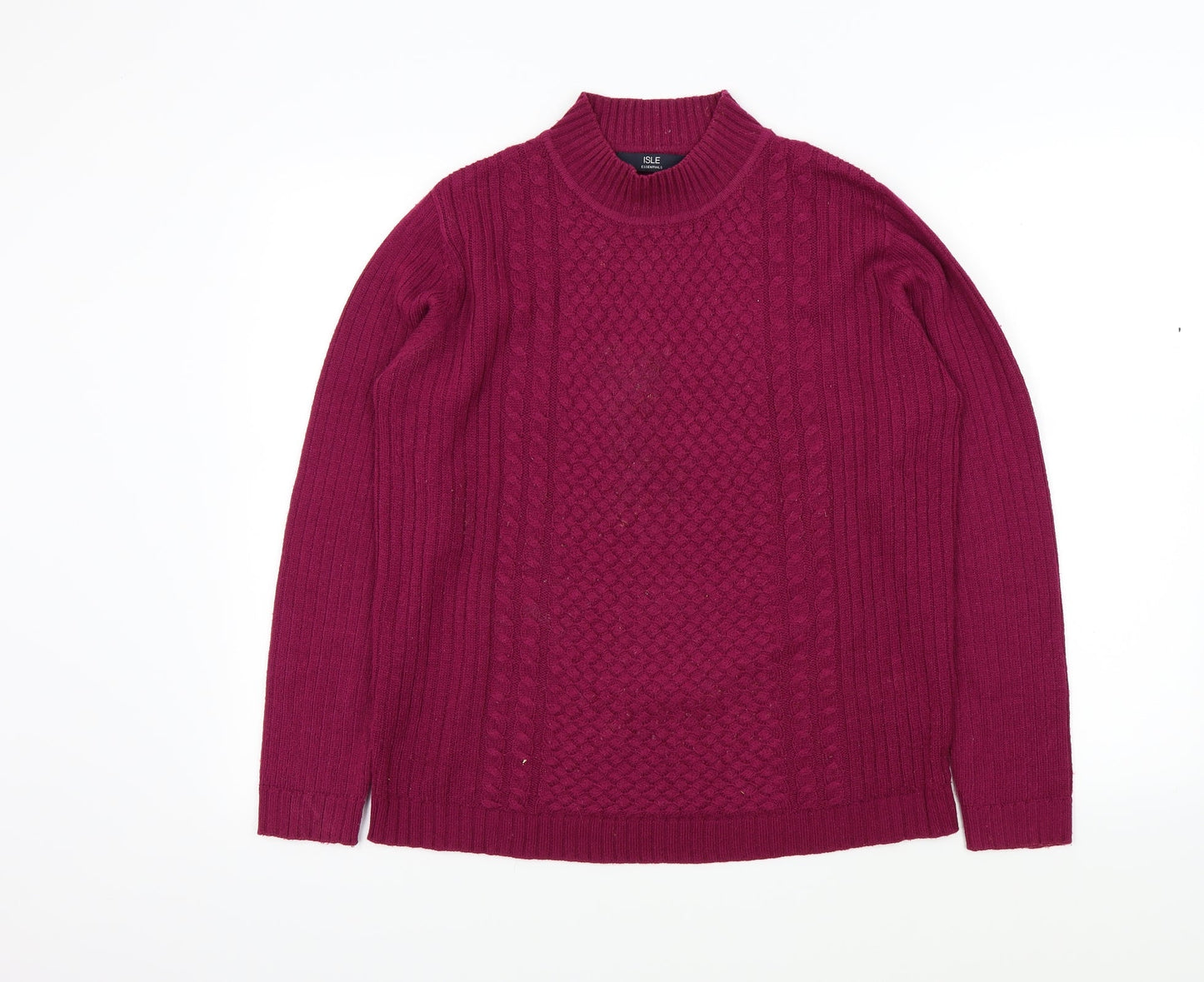 isle Womens Pink   Pullover Jumper Size 14
