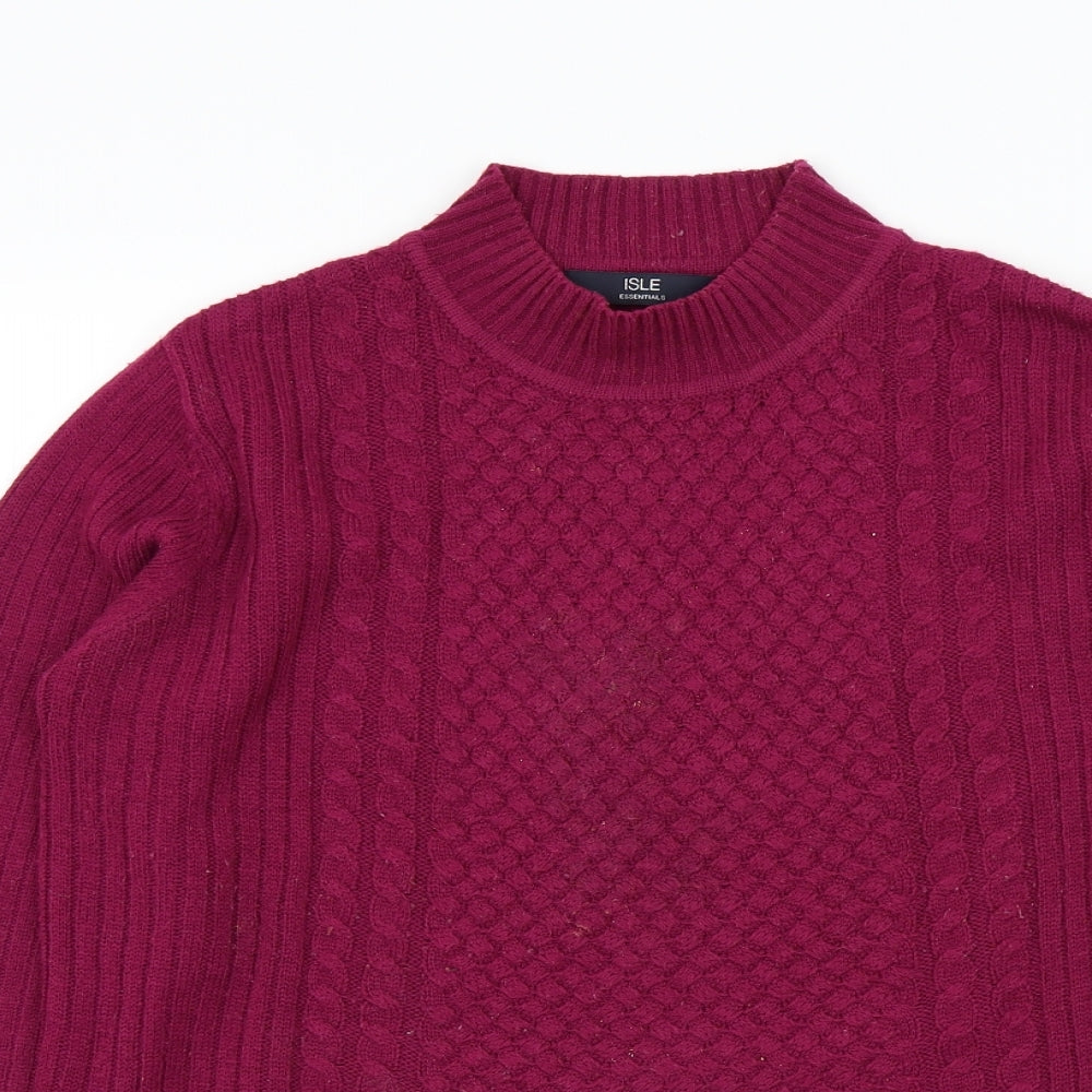 isle Womens Pink   Pullover Jumper Size 14