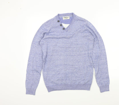 ceaderwood Mens Blue   Pullover Jumper Size XS  - t shirt neck line