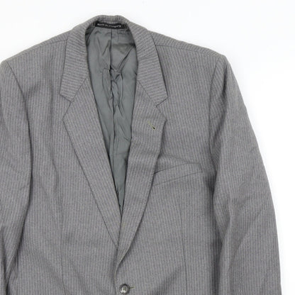 Mens UK Size M Burton Regular Grey Suit Jacket