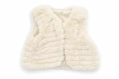 Front view of George Baby Beige Colourblock Basic Jacket Waistcoat, size 18-24, Months