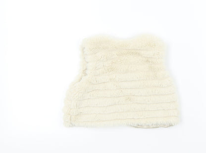 Back view of George Baby Beige Colourblock Basic Jacket Waistcoat, size 18-24, Months