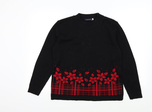 Beaumonde Womens Black   Pullover Jumper Size M