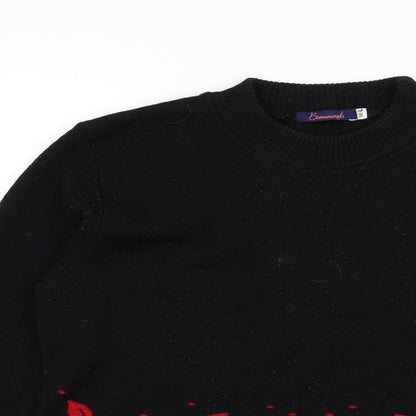 Beaumonde Womens Black   Pullover Jumper Size M
