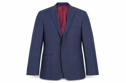 Cedarwood State Mens Blue Houndstooth Jacket Suit Jacket Size 42