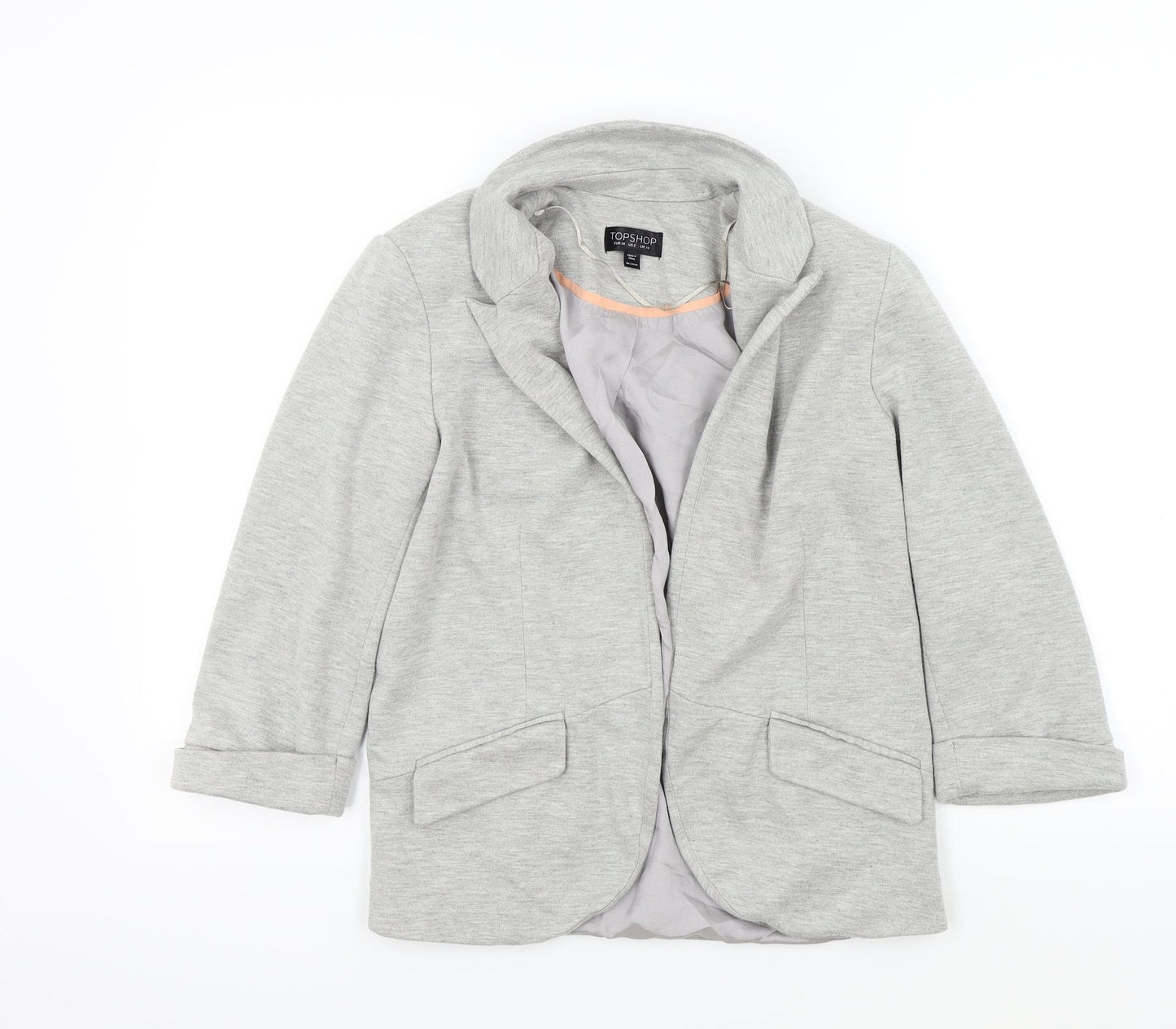 Womens UK Size 10 Topshop Grey Gilet