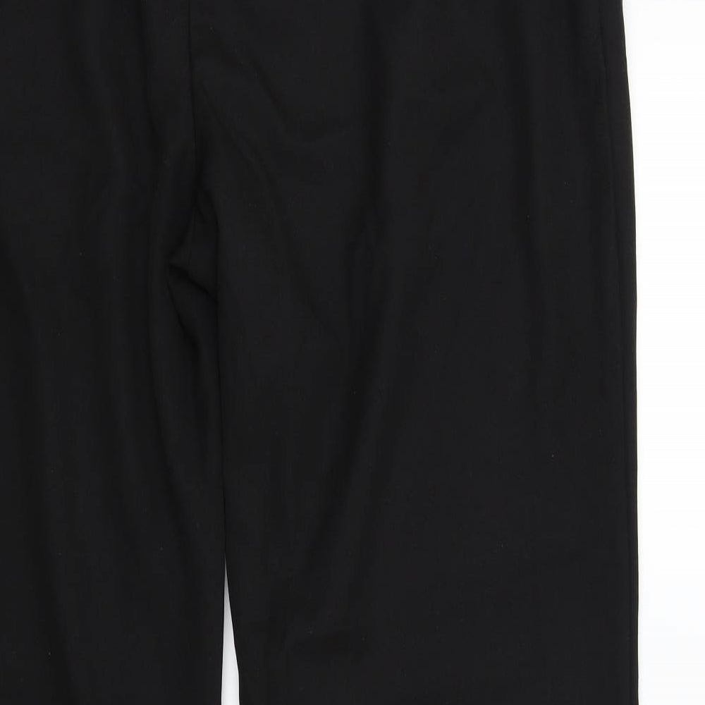Womens UK Size 20 in Preworn Regular Fit  Black Trousers