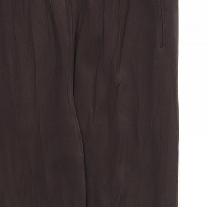 M&S Womens Brown   Trousers  Size 14 L27 in