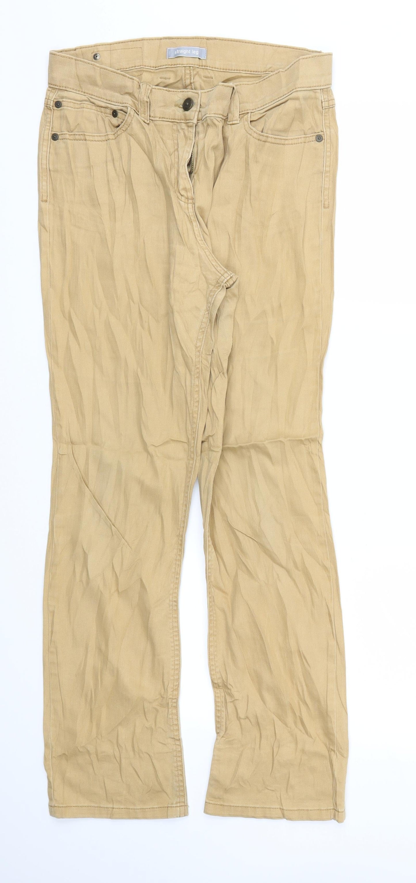 Womens UK Size 30 Preworn Regular Fit Skinny Brown Jeans