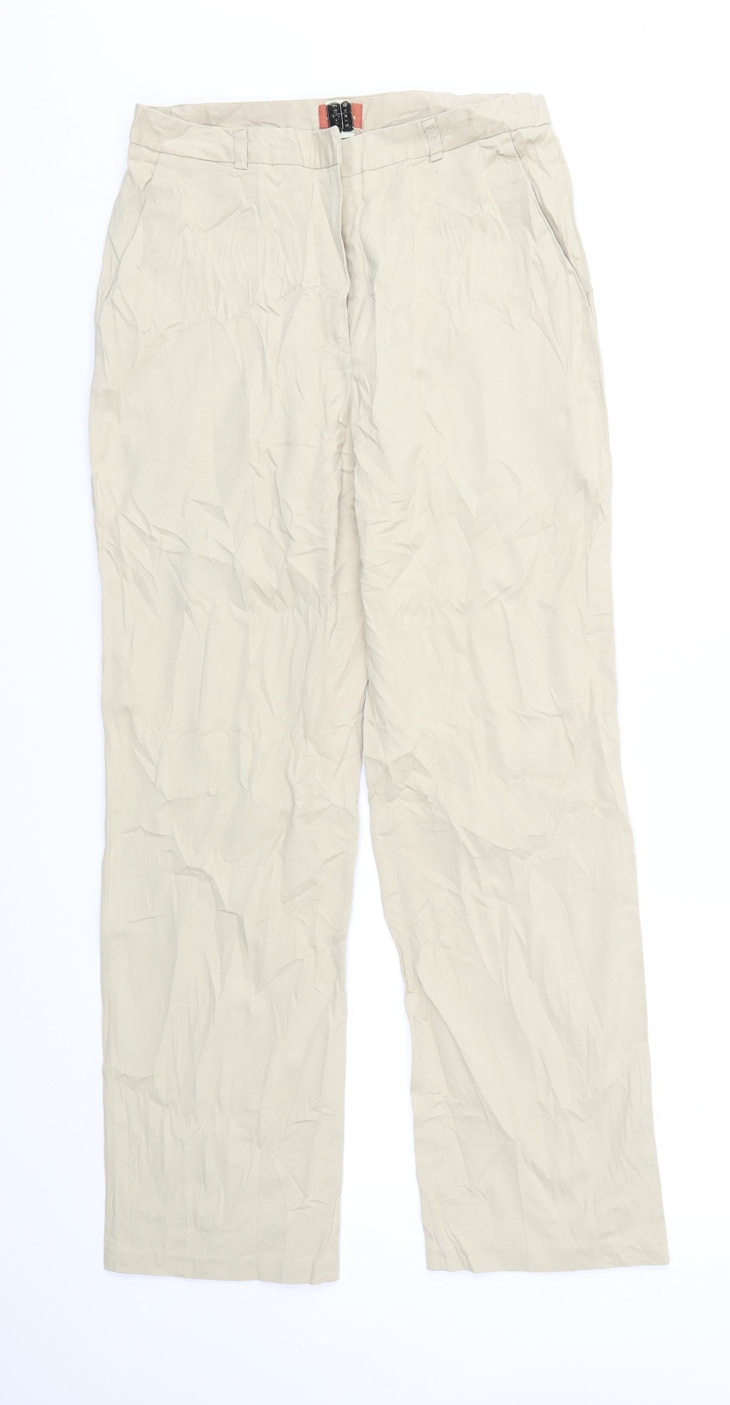 Cyrillus Womens Beige   Trousers  Size 12 L29 in