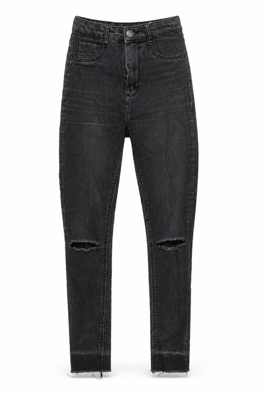Womens UK Size 32 Zara Regular Fit Skinny Black Jeans