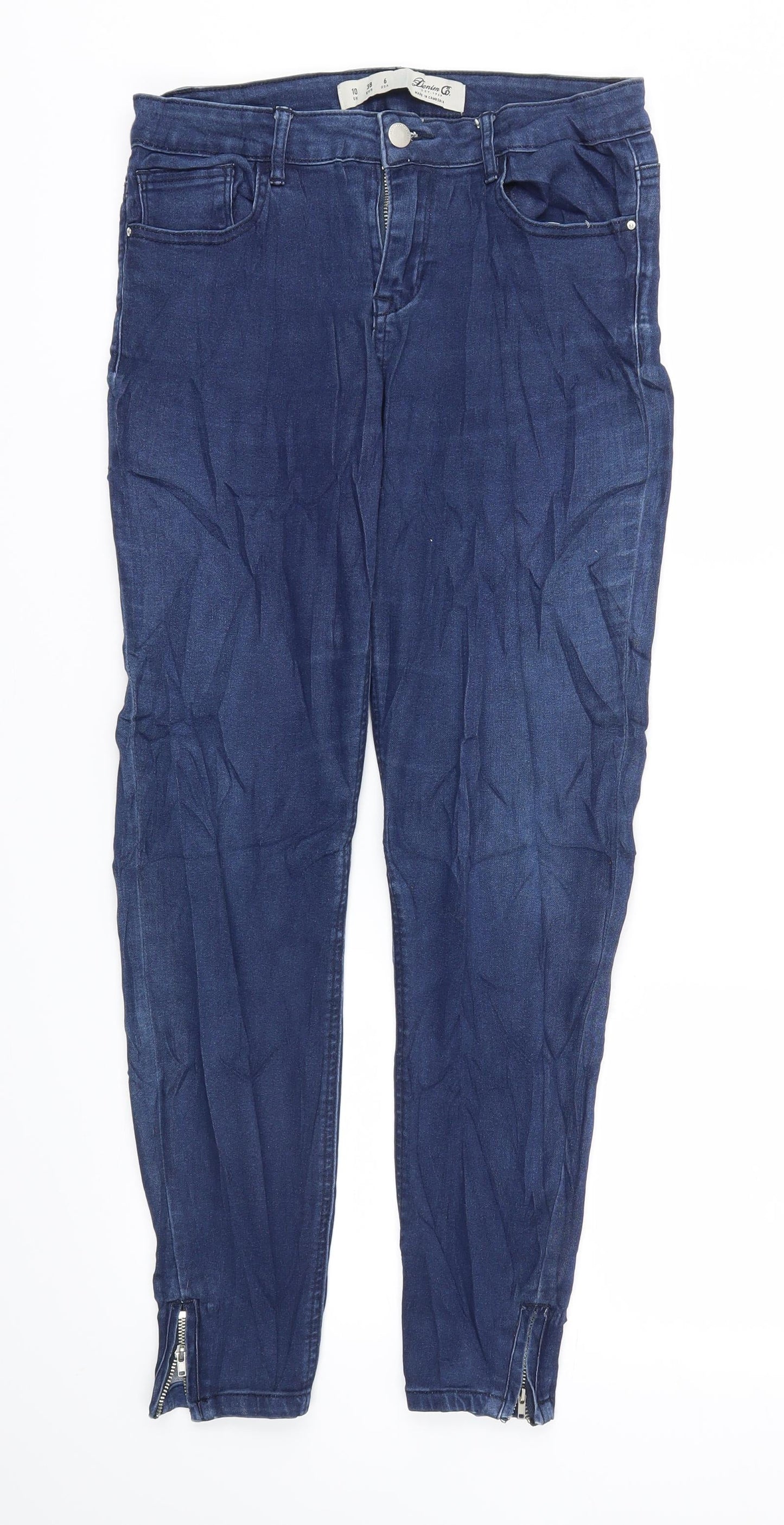 DENIM &CO  Womens Blue   Skinny Jeans Size 10 L28 in