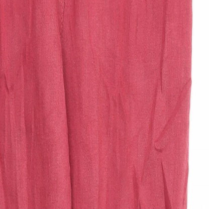 Womens UK Size 8 M&S Regular Fit Capri Red Trousers