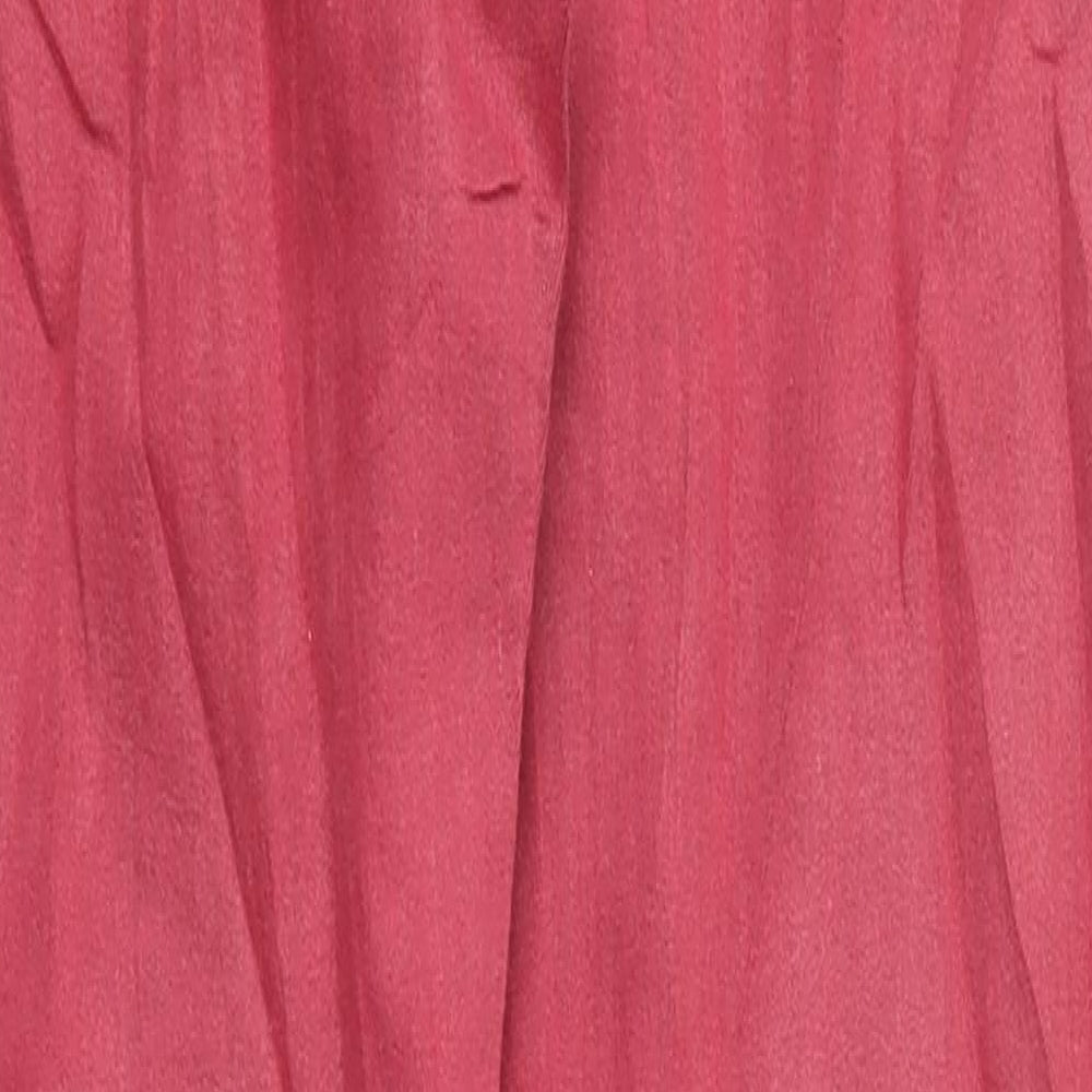 Womens UK Size 8 M&S Regular Fit Capri Red Trousers