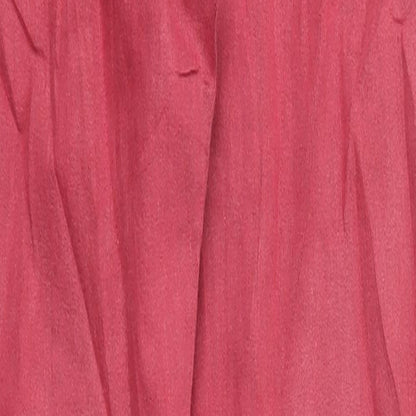 Womens UK Size 8 M&S Regular Fit Capri Red Trousers