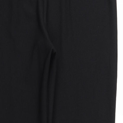 Womens UK Size XL Preworn Regular Fit  Black Trousers