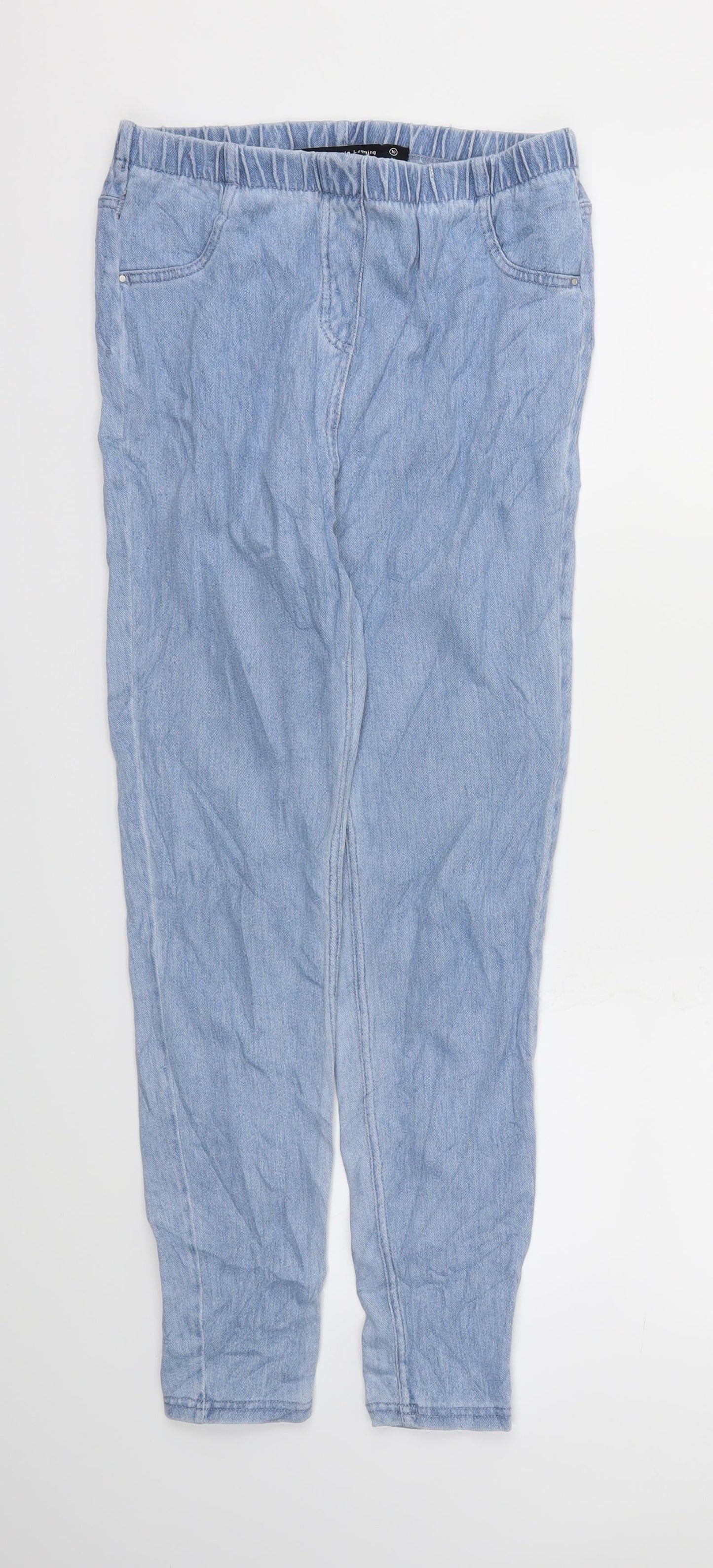 NEXT Womens Blue   Skinny Jeans Size 10 L26 in - Stretch waistband