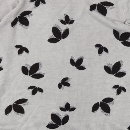 M&S Womens Grey Floral  Pullover Jumper Size 12