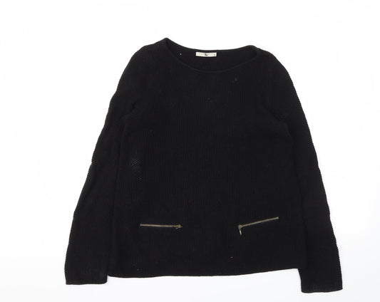 TU Womens Black   Pullover Jumper Size 8