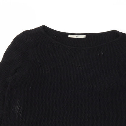Tu Womens Black   Pullover Jumper Size 8