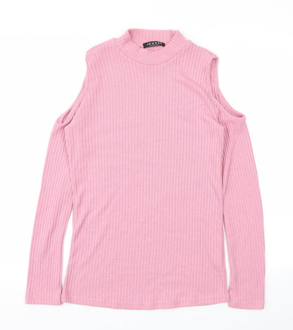 Jeuvre Womens Pink   Basic T-Shirt Size 14