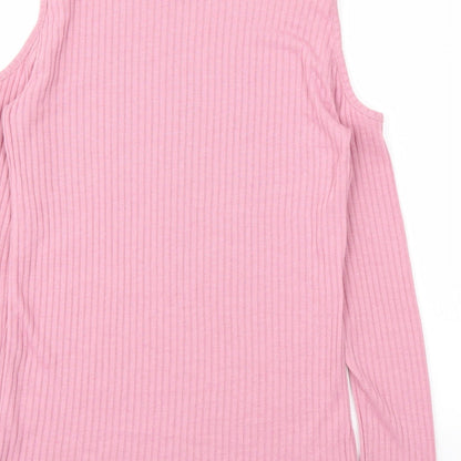 Jeuvre Womens Pink   Basic T-Shirt Size 14