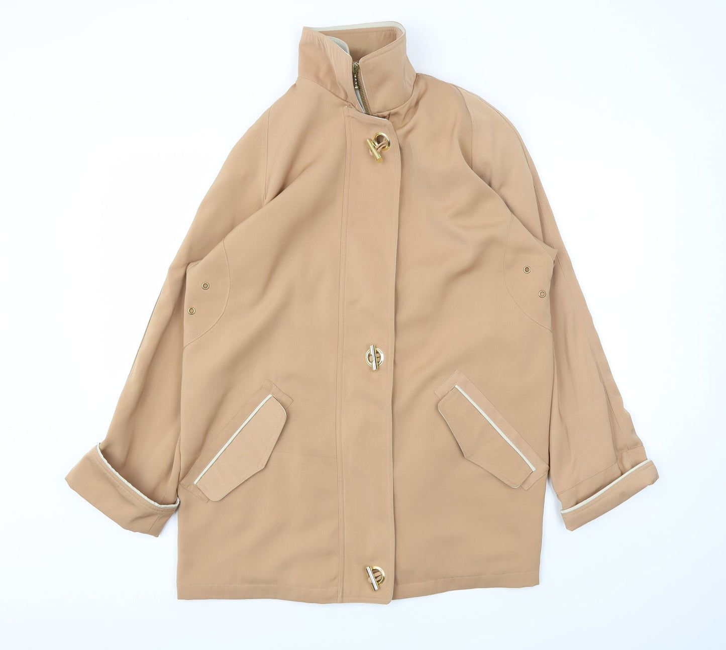 Womens UK Size 14 David Barry Beige Jacket
