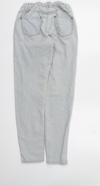 Womens UK Size 10 Preworn Regular Fit Skinny Blue Jeans