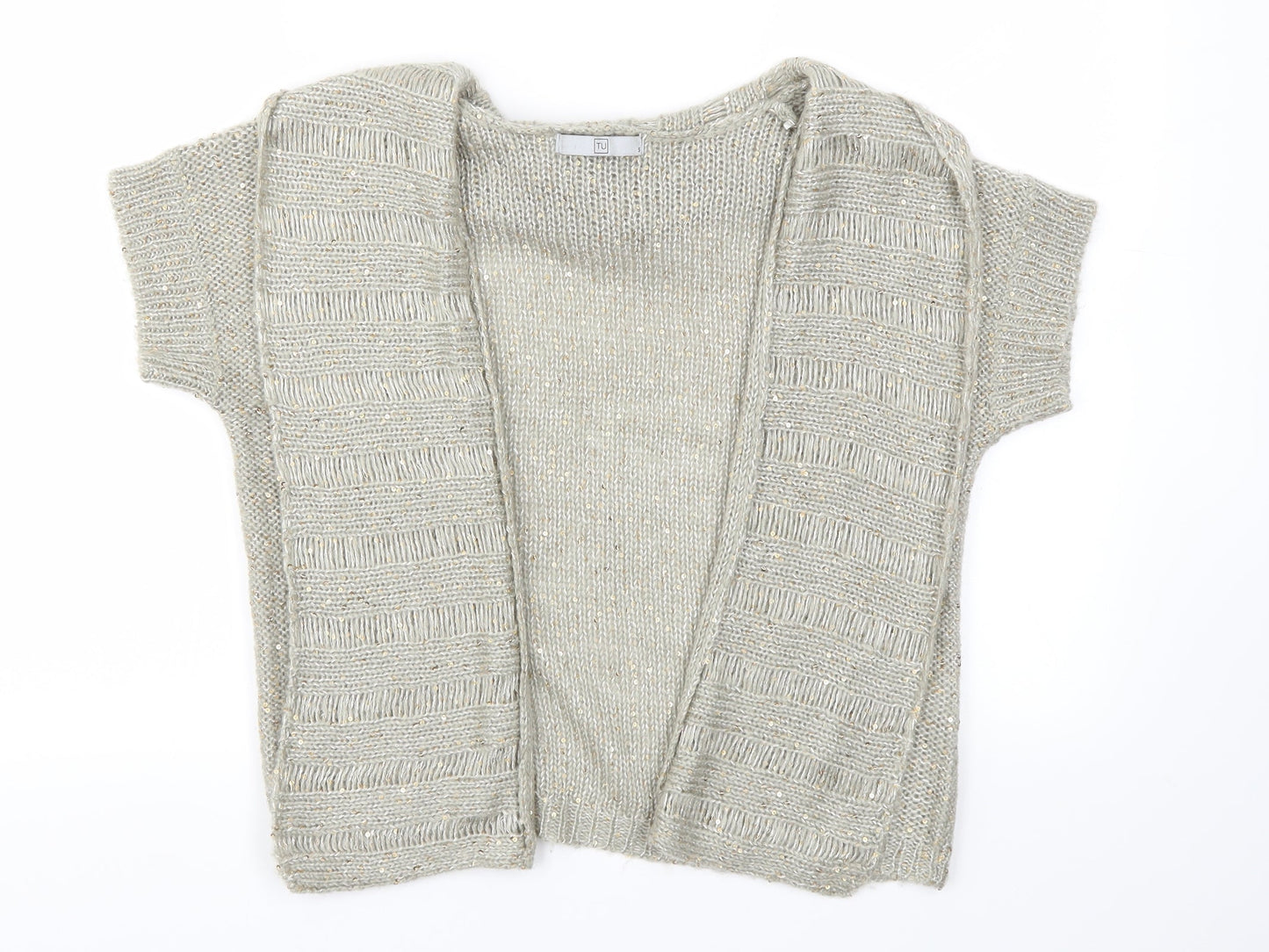 TU Womens Grey   Cardigan Jumper Size S