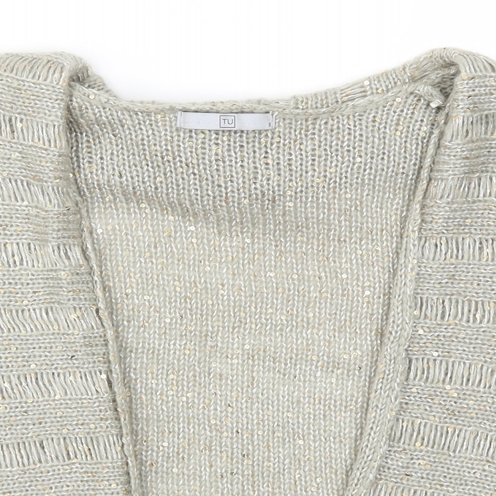 TU Womens Grey   Cardigan Jumper Size S