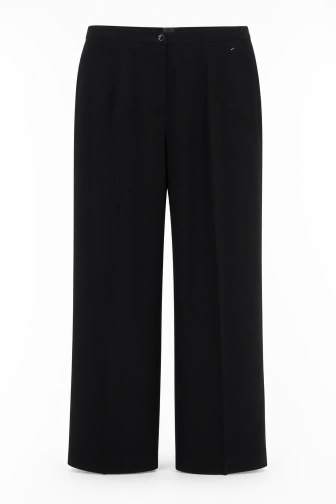 Womens UK Size 16 Preworn Regular Fit  Black Trousers
