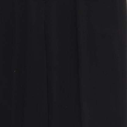 Womens UK Size 16 Preworn Regular Fit  Black Trousers